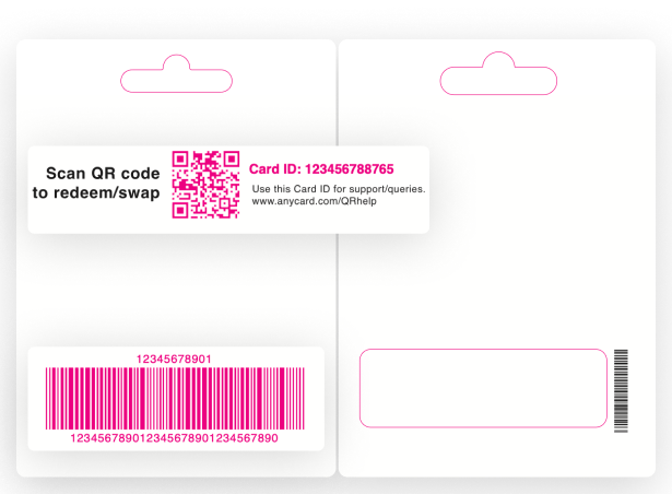 QR-Enabled Physical Card Back