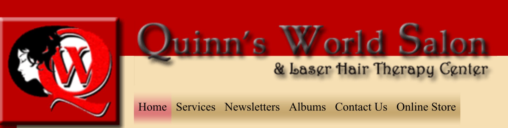Logo Quinn's World Salon logo